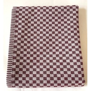 Theedoek - Ruit Klein - Burgundy